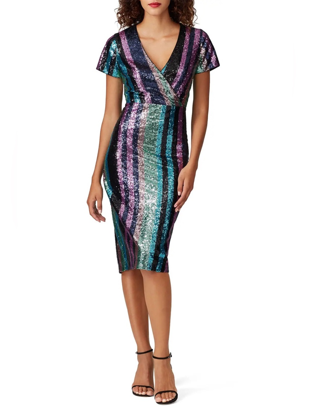 Multi Sequin Striped Dress
Badgley Mischka Size 4